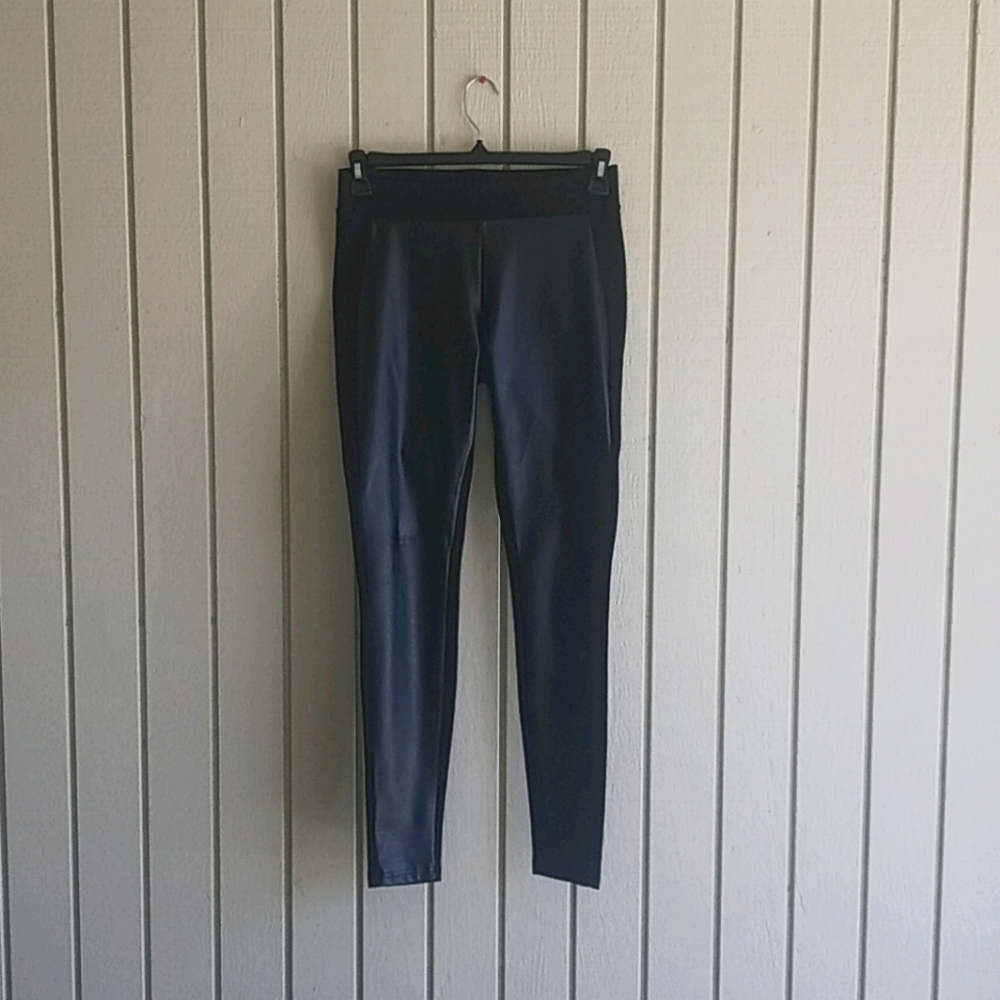 Nordstrom faux leather leggings, size M